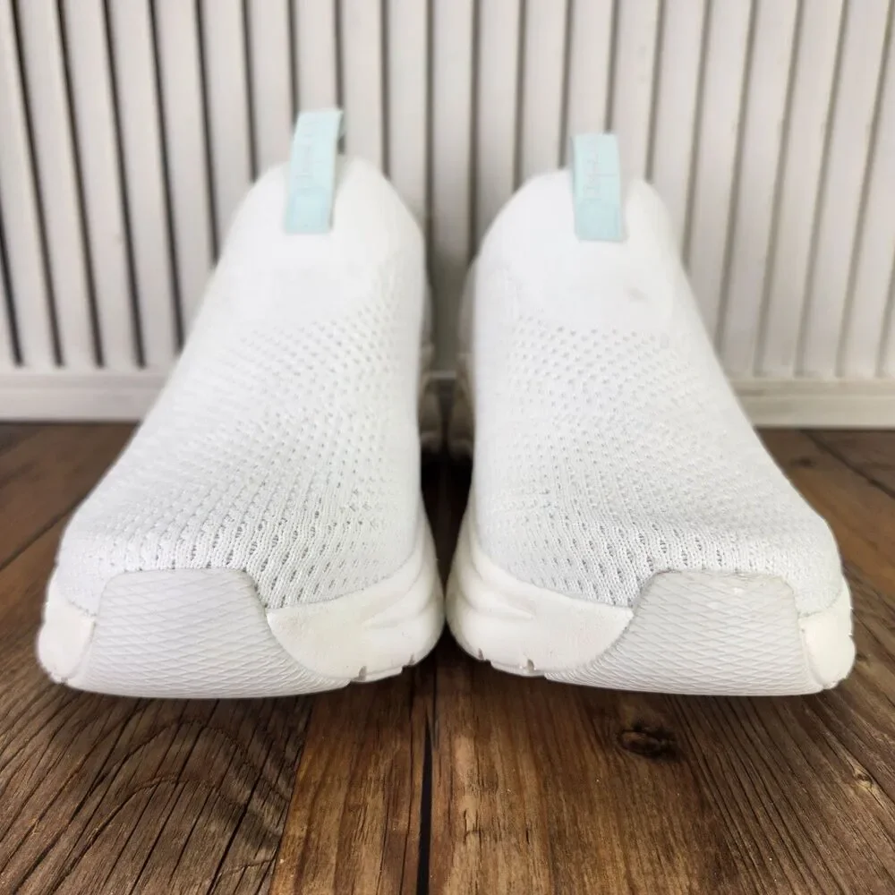 Dansko Pep Knit Sneakers Womens Sz 11 White Casual Slip On Walking Comfort Shoes